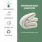 100% All-Natural Australian Wool Filled Comforter (300 GSM, Regular Fill)