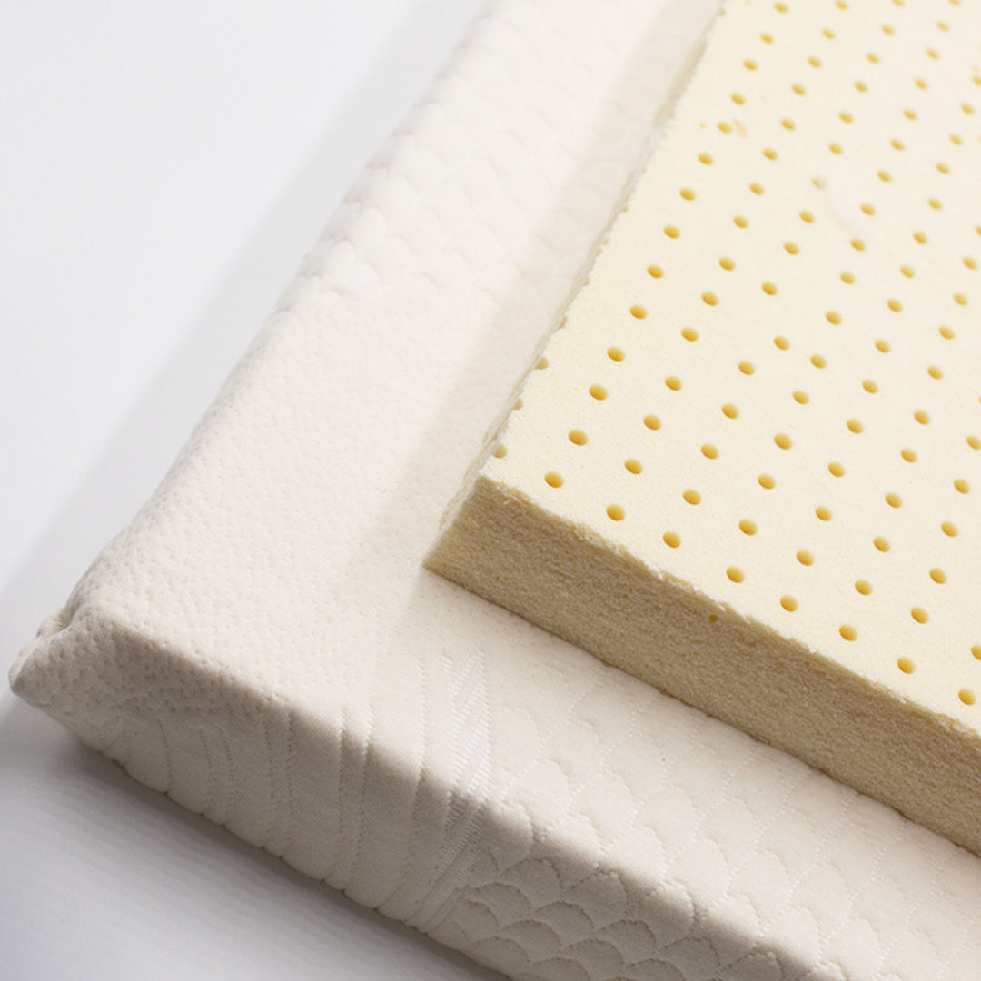 3 Inch Organic Latex Mattress Topper for Back Relief with Organic Cotton Cover GOLS CERTIFIED