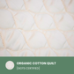 100% Organic Cotton Mattress Pad with 17” Fitted Bed Skirt Deep Pocket [GOTS CERTIFIED]