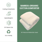 Organic Cotton-Bamboo Bed Comforter with Organic Cotton Covering