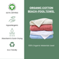 100% Organic Cotton Pool Beach Towel [GOTS CERTIFIED]