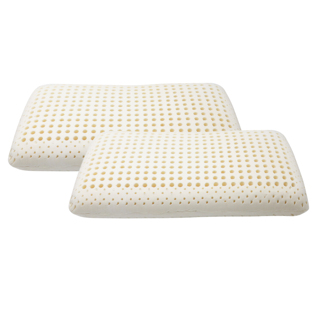 100% Two-Pack Organic Latex Pillow for Sleeping [GOTS & GOLS CERTIFIED]