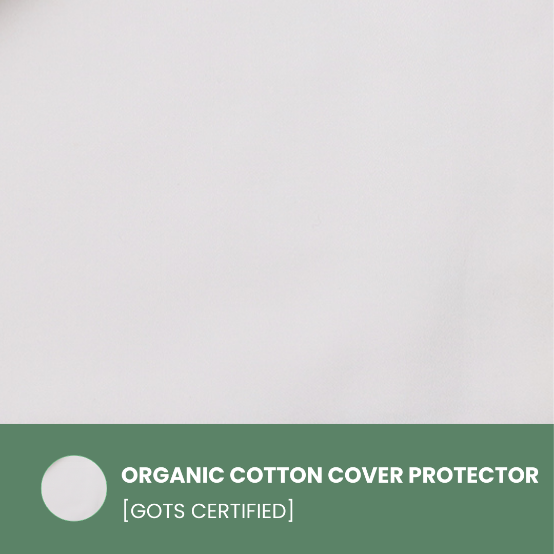 100% Organic Latex Contour Pillow for Neck Pain [GOTS & GOLS Certified]